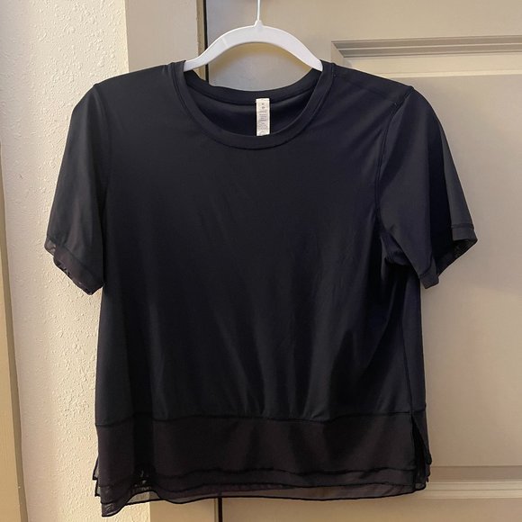 Lululemon Navy Workout Tee - Picture 1 of 3